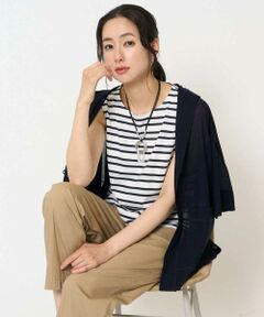 GEORGES RECH / ジョルジュ・レッシュ タンクトップ | [日本製]マルチボーダーラメタンクトップ