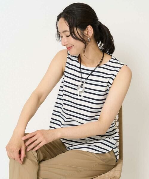 GEORGES RECH / ジョルジュ・レッシュ タンクトップ | [日本製]マルチボーダーラメタンクトップ | 詳細1