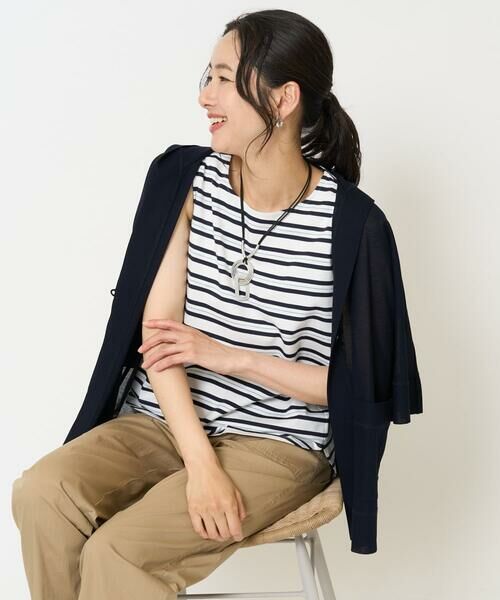 GEORGES RECH / ジョルジュ・レッシュ タンクトップ | [日本製]マルチボーダーラメタンクトップ | 詳細2