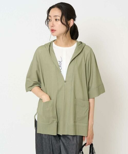 GEORGES RECH / ジョルジュ・レッシュ カーディガン・ボレロ | シアーフードカーディガン | 詳細1