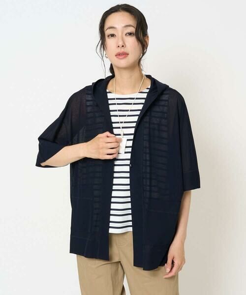 GEORGES RECH / ジョルジュ・レッシュ カーディガン・ボレロ | シアーフードカーディガン | 詳細4
