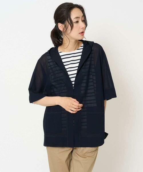 GEORGES RECH / ジョルジュ・レッシュ カーディガン・ボレロ | シアーフードカーディガン | 詳細5