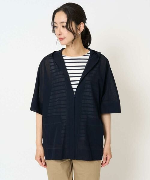 GEORGES RECH / ジョルジュ・レッシュ カーディガン・ボレロ | シアーフードカーディガン | 詳細6