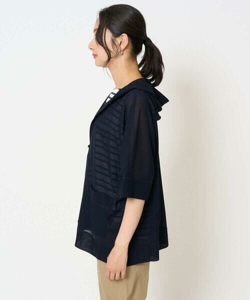 GEORGES RECH / ジョルジュ・レッシュ カーディガン・ボレロ | シアーフードカーディガン | 詳細7