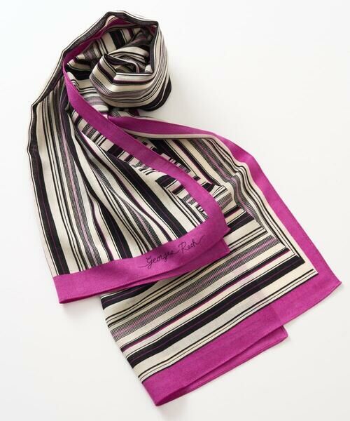 GEORGES RECH / ジョルジュ・レッシュ マフラー・ショール・スヌード・ストール | ウールストライプストール | 詳細1