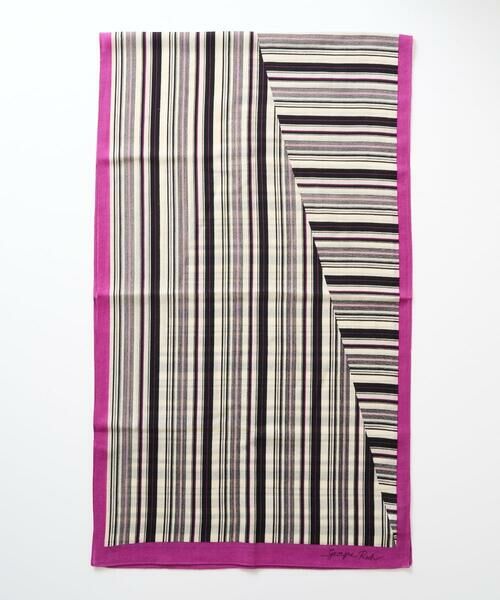 GEORGES RECH / ジョルジュ・レッシュ マフラー・ショール・スヌード・ストール | ウールストライプストール | 詳細4