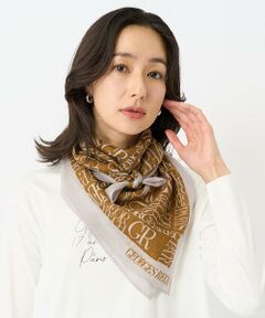 GEORGES RECH / ジョルジュ・レッシュ マフラー・ショール・スヌード・ストール | GRロゴ大判ウールスカーフ