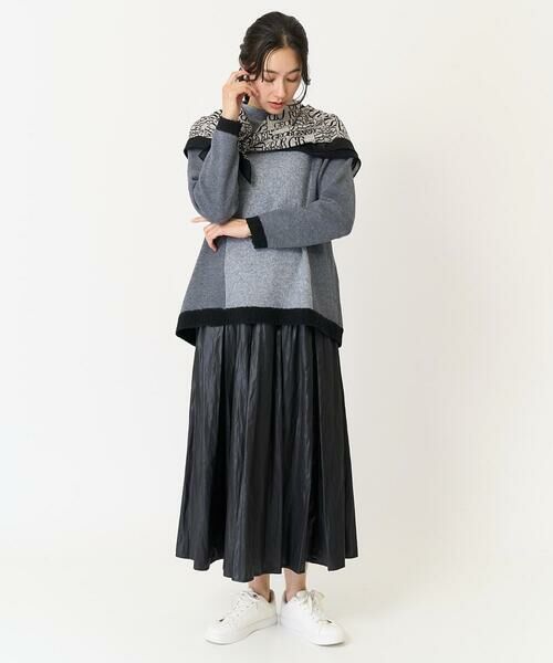 GEORGES RECH / ジョルジュ・レッシュ マフラー・ショール・スヌード・ストール | GRロゴ大判ウールスカーフ | 詳細10