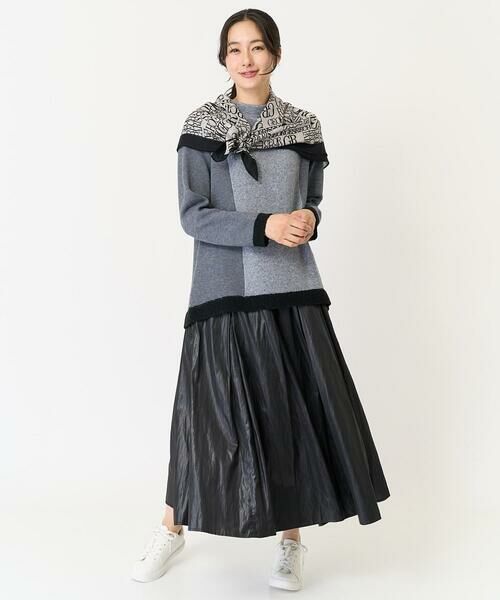 GEORGES RECH / ジョルジュ・レッシュ マフラー・ショール・スヌード・ストール | GRロゴ大判ウールスカーフ | 詳細11