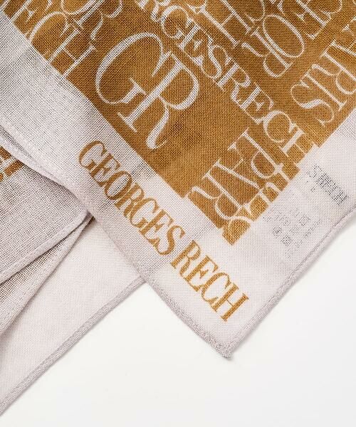 GEORGES RECH / ジョルジュ・レッシュ マフラー・ショール・スヌード・ストール | GRロゴ大判ウールスカーフ | 詳細3