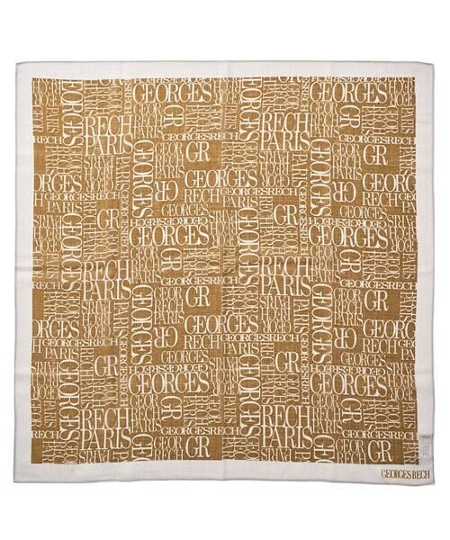 GEORGES RECH / ジョルジュ・レッシュ マフラー・ショール・スヌード・ストール | GRロゴ大判ウールスカーフ | 詳細5
