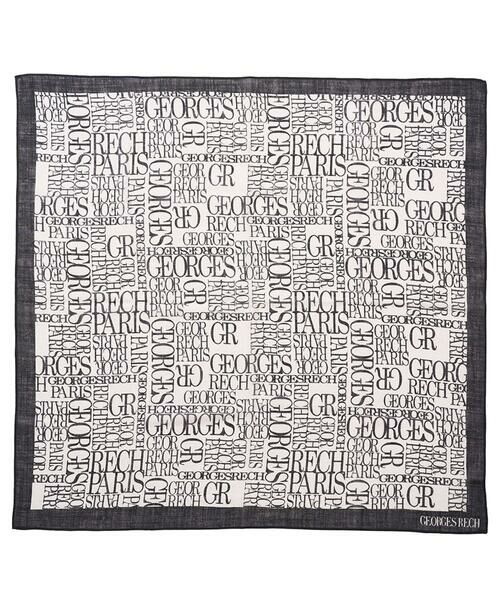 GEORGES RECH / ジョルジュ・レッシュ マフラー・ショール・スヌード・ストール | GRロゴ大判ウールスカーフ | 詳細7