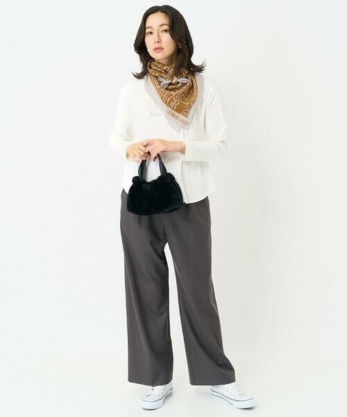 GEORGES RECH / ジョルジュ・レッシュ マフラー・ショール・スヌード・ストール | GRロゴ大判ウールスカーフ | 詳細8