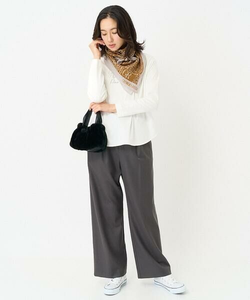 GEORGES RECH / ジョルジュ・レッシュ マフラー・ショール・スヌード・ストール | GRロゴ大判ウールスカーフ | 詳細9