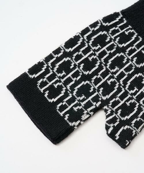 GEORGES RECH / ジョルジュ・レッシュ その他 | ジャガードニットGRロゴグローブ | 詳細1