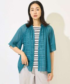 GEORGES RECH / ジョルジュ・レッシュ シャツ・ブラウス | ラミーギャザースタンドカラーブラウス