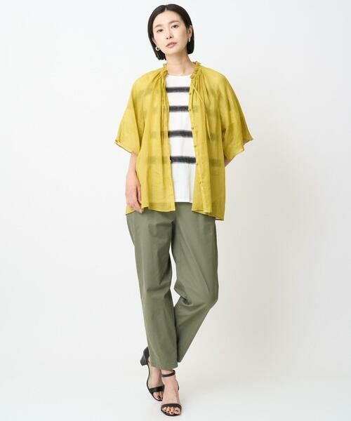 GEORGES RECH / ジョルジュ・レッシュ シャツ・ブラウス | ラミーギャザースタンドカラーブラウス | 詳細16