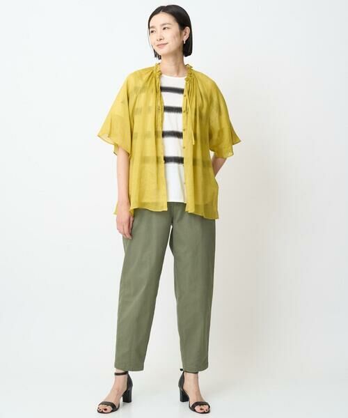 GEORGES RECH / ジョルジュ・レッシュ シャツ・ブラウス | ラミーギャザースタンドカラーブラウス | 詳細17