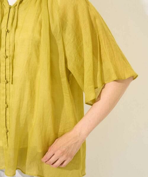 GEORGES RECH / ジョルジュ・レッシュ シャツ・ブラウス | ラミーギャザースタンドカラーブラウス | 詳細9