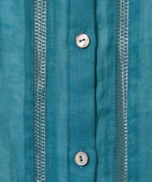 GEORGES RECH / ジョルジュ・レッシュ シャツ・ブラウス | ラミーハシゴレース7分袖チュニックブラウス | 詳細14