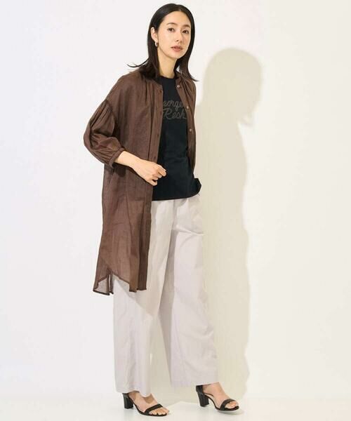 GEORGES RECH / ジョルジュ・レッシュ シャツ・ブラウス | ラミーハシゴレース7分袖チュニックブラウス | 詳細17