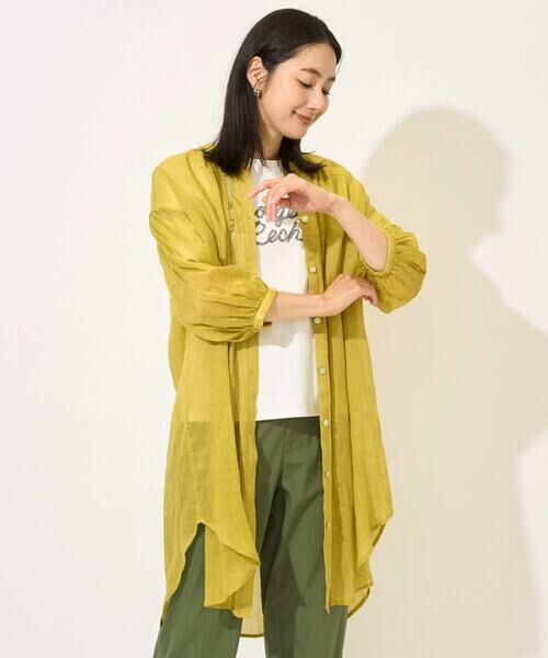 GEORGES RECH / ジョルジュ・レッシュ シャツ・ブラウス | ラミーハシゴレース7分袖チュニックブラウス | 詳細2