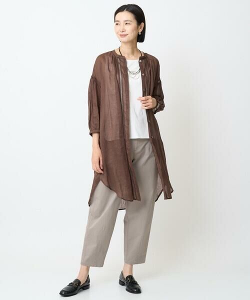 GEORGES RECH / ジョルジュ・レッシュ シャツ・ブラウス | ラミーハシゴレース7分袖チュニックブラウス | 詳細21