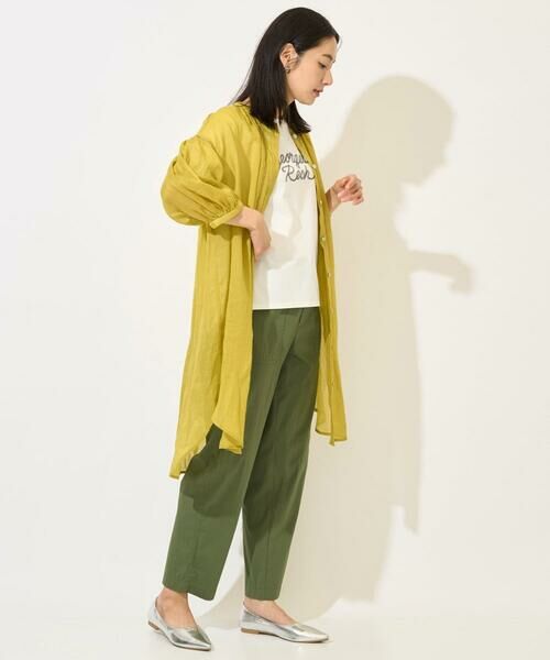 GEORGES RECH / ジョルジュ・レッシュ シャツ・ブラウス | ラミーハシゴレース7分袖チュニックブラウス | 詳細26