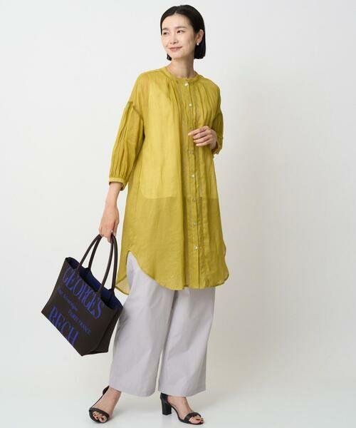 GEORGES RECH / ジョルジュ・レッシュ シャツ・ブラウス | ラミーハシゴレース7分袖チュニックブラウス | 詳細27