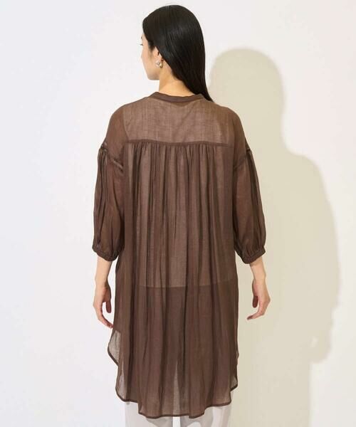 GEORGES RECH / ジョルジュ・レッシュ シャツ・ブラウス | ラミーハシゴレース7分袖チュニックブラウス | 詳細9