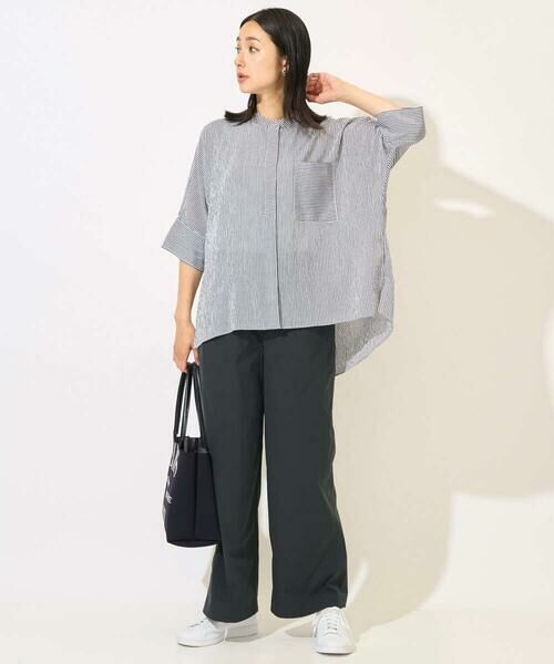 GEORGES RECH / ジョルジュ・レッシュ シャツ・ブラウス | [追加/接触冷感]バンドカラードルマンスリーブブラウス2 | 詳細14