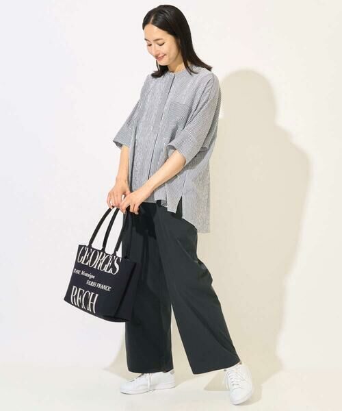 GEORGES RECH / ジョルジュ・レッシュ シャツ・ブラウス | [追加/接触冷感]バンドカラードルマンスリーブブラウス2 | 詳細15