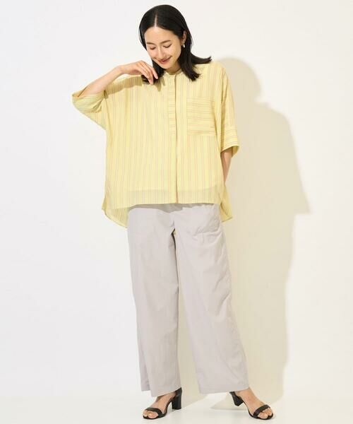 GEORGES RECH / ジョルジュ・レッシュ シャツ・ブラウス | [追加/接触冷感]バンドカラードルマンスリーブブラウス2 | 詳細19