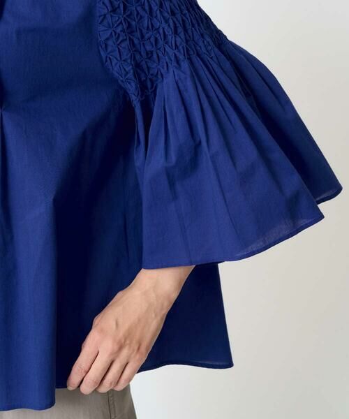 GEORGES RECH / ジョルジュ・レッシュ シャツ・ブラウス | ハンドスモッキング6分袖フレアブラウス | 詳細10