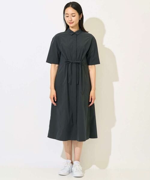 GEORGES RECH / ジョルジュ・レッシュ ロング・マキシ丈ワンピース | [撥水加工]撥水タフタシャツワンピース | 詳細1