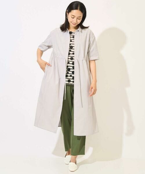 GEORGES RECH / ジョルジュ・レッシュ ロング・マキシ丈ワンピース | [撥水加工]撥水タフタシャツワンピース | 詳細11