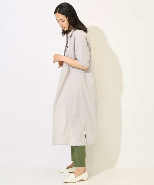 GEORGES RECH / ジョルジュ・レッシュ ロング・マキシ丈ワンピース | [撥水加工]撥水タフタシャツワンピース | 詳細12