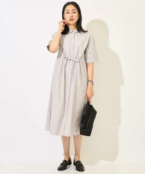 GEORGES RECH / ジョルジュ・レッシュ ロング・マキシ丈ワンピース | [撥水加工]撥水タフタシャツワンピース | 詳細14
