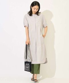 GEORGES RECH / ジョルジュ・レッシュ ロング・マキシ丈ワンピース | [撥水加工]撥水タフタドルマンスリーブワンピース