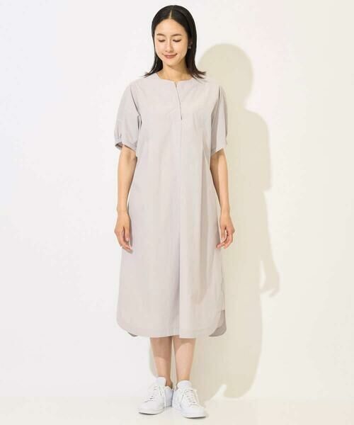 GEORGES RECH / ジョルジュ・レッシュ ロング・マキシ丈ワンピース | [撥水加工]撥水タフタドルマンスリーブワンピース | 詳細1