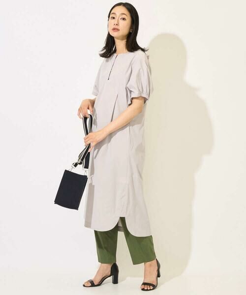 GEORGES RECH / ジョルジュ・レッシュ ロング・マキシ丈ワンピース | [撥水加工]撥水タフタドルマンスリーブワンピース | 詳細13