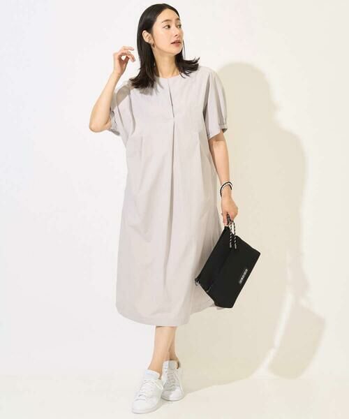 GEORGES RECH / ジョルジュ・レッシュ ロング・マキシ丈ワンピース | [撥水加工]撥水タフタドルマンスリーブワンピース | 詳細15