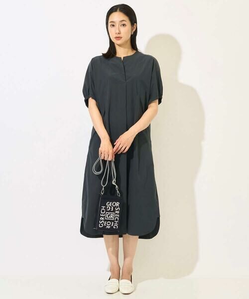 GEORGES RECH / ジョルジュ・レッシュ ロング・マキシ丈ワンピース | [撥水加工]撥水タフタドルマンスリーブワンピース | 詳細18