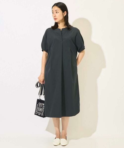 GEORGES RECH / ジョルジュ・レッシュ ロング・マキシ丈ワンピース | [撥水加工]撥水タフタドルマンスリーブワンピース | 詳細19