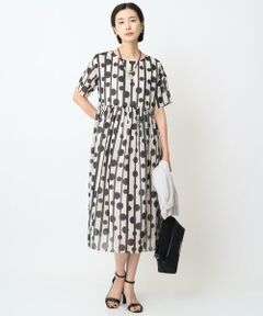 GEORGES RECH / ジョルジュ・レッシュ ロング・マキシ丈ワンピース | ドットストライプシアーワンピース