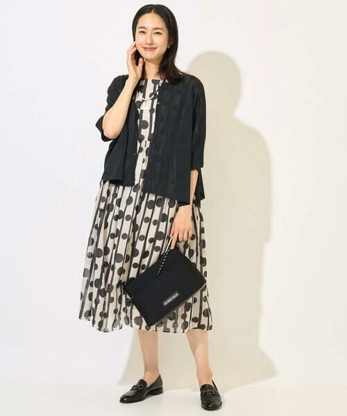 GEORGES RECH / ジョルジュ・レッシュ ロング・マキシ丈ワンピース | ドットストライプシアーワンピース | 詳細15