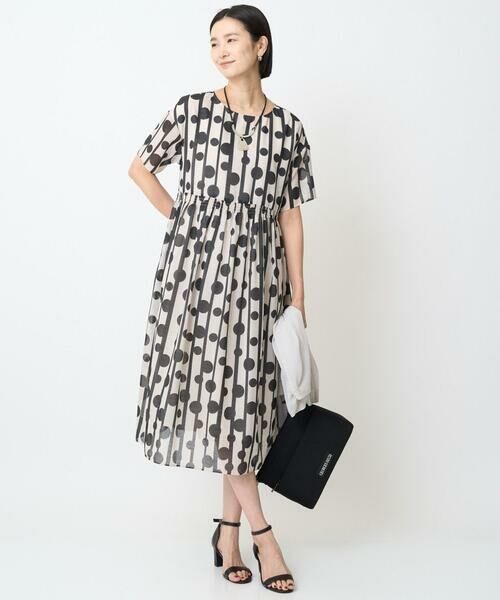 GEORGES RECH / ジョルジュ・レッシュ ロング・マキシ丈ワンピース | ドットストライプシアーワンピース | 詳細19