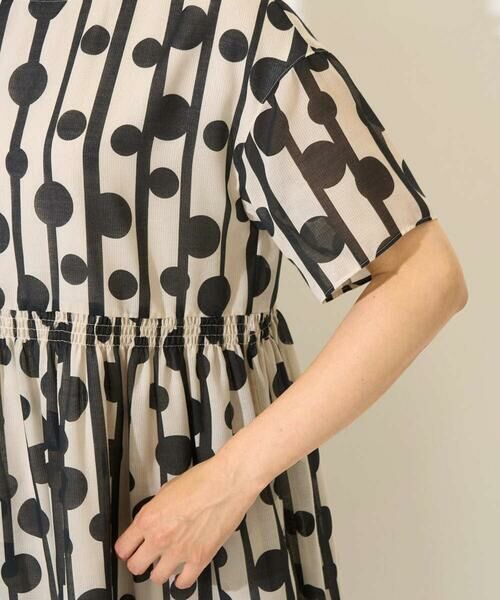 GEORGES RECH / ジョルジュ・レッシュ ロング・マキシ丈ワンピース | ドットストライプシアーワンピース | 詳細7