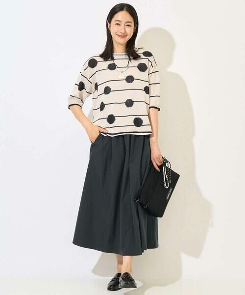 GEORGES RECH / ジョルジュ・レッシュ ニット・セーター | ペーパーヤーンドット5分袖ニット | 詳細12