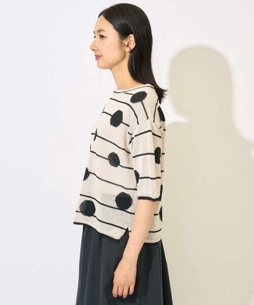 GEORGES RECH / ジョルジュ・レッシュ ニット・セーター | ペーパーヤーンドット5分袖ニット | 詳細5